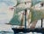 Vintage Nautical Oil Painting of Tall Ship Under Full Sail by Michael Costello of Provincetown For Sale - Image 4 of 8