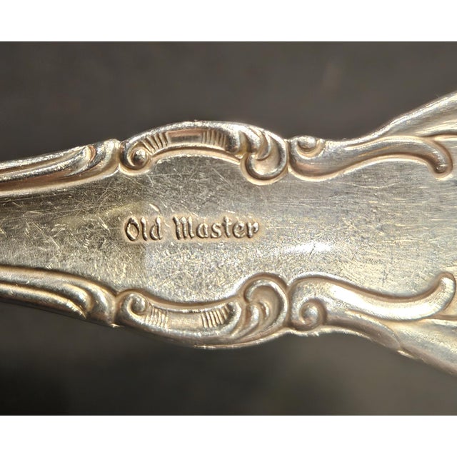 Late 19th Century Sterling Silver Towle "Old Master" Large Serving Spoon For Sale - Image 9 of 10