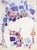 A 1964 abstract watercolor painting with pastel by the American artist James L. Bruch (1942-2023). This abstract work...