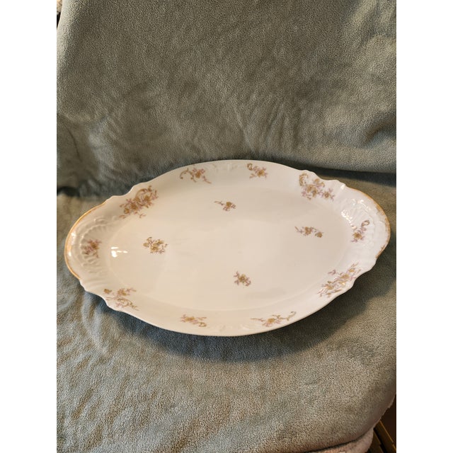 Rare Antique Theodore Haviland Limoges Schleiger 143 Graduated Platters - Set of 5 For Sale - Image 18 of 18