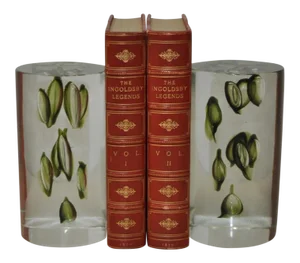 Antonio Da Ros Hand Made Glass Sculptural Bookends C.1960