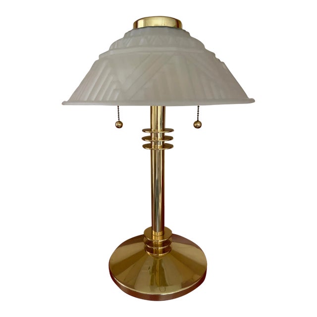 Vintage French Art Deco Table Lamp For Sale