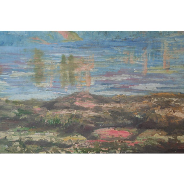 Italian Villa, Vintage Oil Painting For Sale In Los Angeles - Image 6 of 8