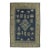 Vintage Oushak Rug in Navy Blue and Cream With Geometric Medallion - Rug & Kilim For Sale