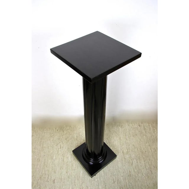 Art Nouveau Pedestal in Ebonized Beechwood, Austria, 1900s For Sale - Image 9 of 13