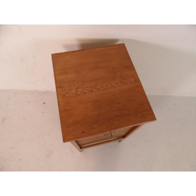 Vintage Filing Cabinet with Roller Shutter, 1950s For Sale - Image 8 of 11