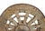 Early 20th Century Antique Rustic Farmhouse Ox Cart Wheel on Stand For Sale - Image 5 of 7