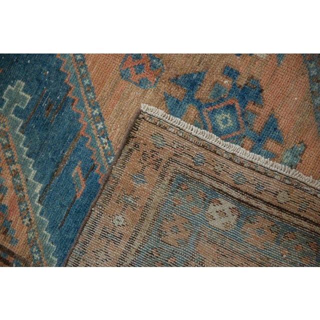 Textile 1930s Vintage Persian Malayer Diamond Medallion Wool Runner For Sale - Image 7 of 12