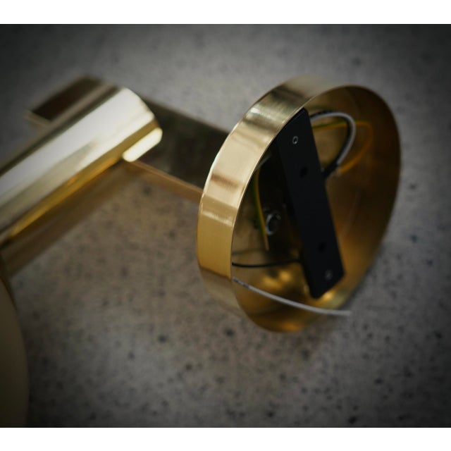 Cream Murano Art Glass and Brass Wall Light, 2000 For Sale - Image 8 of 12