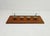 Brown Wall-Mounted Coat Rack with Glass Shelf and Brass Accessories, 1960s For Sale - Image 8 of 13