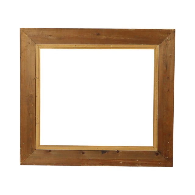 Large Baroque Style Gilt Wood Frame, 1920s For Sale - Image 6 of 17