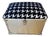 1970s Houndstooth Brass Storage Box With Latch For Sale
