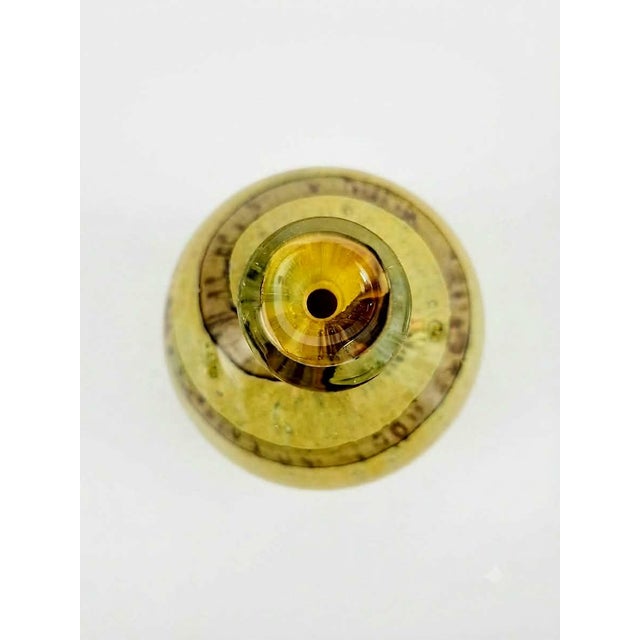 Blown Glass Spherical Vase by Michael Harris, 1960s For Sale - Image 3 of 6