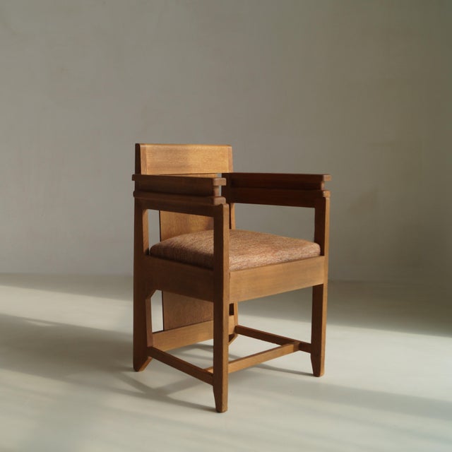 Vintage Art Deco Dutch Hague School Armchair, 1920s For Sale - Image 12 of 17