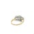 Mid 20th Century Mid 20th Century 4.83 Carat Cushion Cut 3-Stone Lab Grown Diamond Ring in 14k Gold and Platinum Size 7.5 For Sale - Image 5 of 7