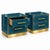Contemporary Petrol Blue Murano Glass Nightstands on Brass Plinth from Justfurnituress SRL, Set of 2 For Sale - Image 3 of 9
