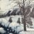 Post Impressionist 1950’s Original Post Impressionist Winter Landscape Painting Vintage Carved Wood Frame For Sale - Image 3 of 4