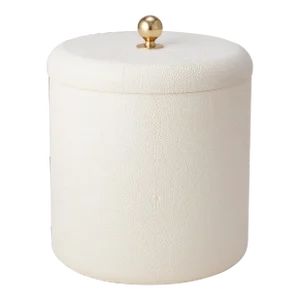 AERIN Faux Shagreen Ice Bucket, Cream