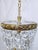 Metal Vintage 1950s Italian Brass Basket Chandelier For Sale - Image 7 of 7