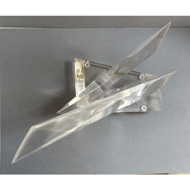 1980s Vintage Van Teal Abstract Lucite Sculpture For Sale - Image 5 of 8