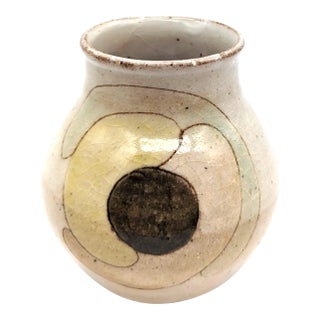 Glazed Stoneware Ceramic Bud Vase For Sale