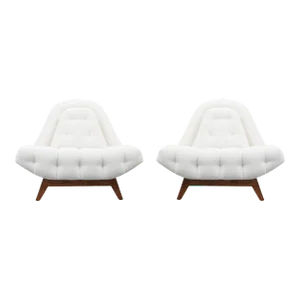 Adrian Pearsall 'Gondola' Button-Tufted Chairs for Craft Associates - A Pair