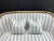 Blue and White Striped French Style Distressed Settee For Sale - Image 4 of 9