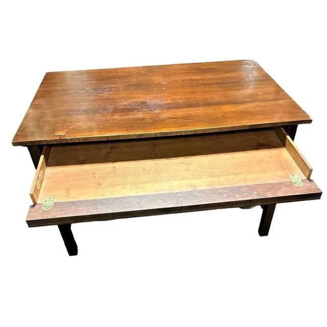 Romweber Jim Peed for Romweber Mission Style Cherry Wood Desk - Late 20th Century For Sale - Image 4 of 10