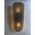 Contemporary modern bright gray "graniglian Mrano glass wall sconce-Set of Two- Rombus Transparent graniglia" texture give...