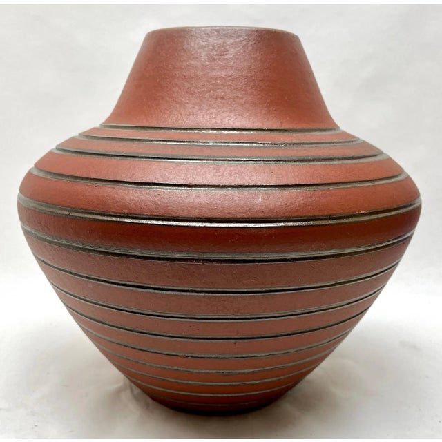 Vintage Ceramic Vase with Handle from Höhr, Germany, 1952 For Sale - Image 4 of 11