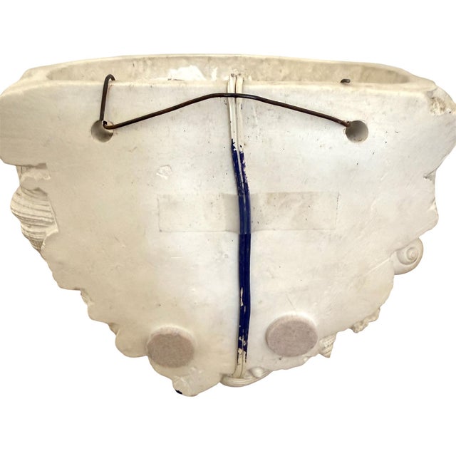 White Richard Etts Plaster Shell Sconces For Sale - Image 8 of 12