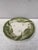 French Faience Green Tulip Plate Choisy Le Roi.