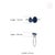 Contemporary 2.55ct Pear & Oval Blue Sapphire Toi Et Moi Ring Size 6 in 14k White Gold For Sale - Image 12 of 17