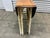Shabby Chic Vintage Wicker and Oak Top Gate Leg Table For Sale - Image 3 of 10