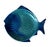 1980s Vintage Portuguese Majolica Olfaire Fish Shaped Serving Dishes. Set of 6 For Sale - Image 5 of 10