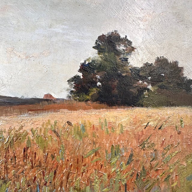 Fernand Quignon, Walking Through the Wheat Fields, 20th Century, Oil on Board, Framed For Sale - Image 13 of 18