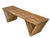 1970s MCM Slatted Teak Wooden Bench For Sale - Image 4 of 6