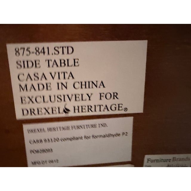 Wood Drexel Heritage Cocktail Table – Casa Vita Collection For Sale - Image 7 of 8