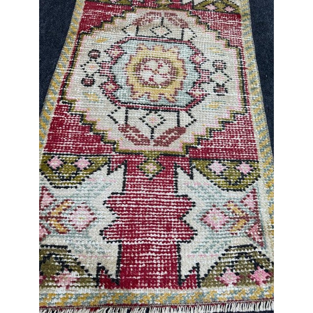 Contemporary Turkish Yastik Rug 1'7" x 3' For Sale - Image 3 of 5