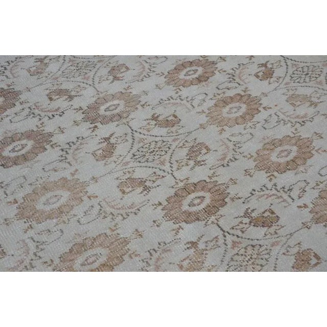 1960s Floral Design Handkotted Rug For Sale - Image 6 of 10