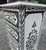 2020s Hand‑Painted Moroccan Nightstand / White and Black Zoua9 Woodwork For Sale - Image 5 of 7