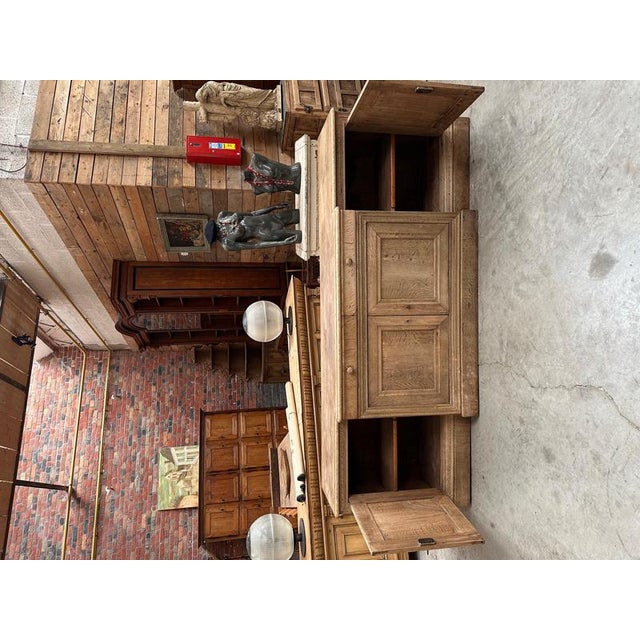 19th Century Solid Oak Sideboard For Sale - Image 6 of 14