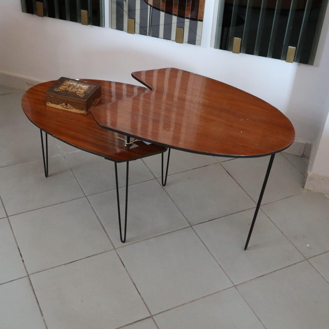 Vintage Mahogany Coffee Table by Isa Bergamo, Italy, 1960s For Sale - Image 5 of 5