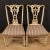 Set of Italian Lacquered and Gilded Chairs, 1980s For Sale - Image 9 of 12