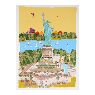 Statue of Liberty, Signed Screenprint by Susan Pear Meisel For Sale