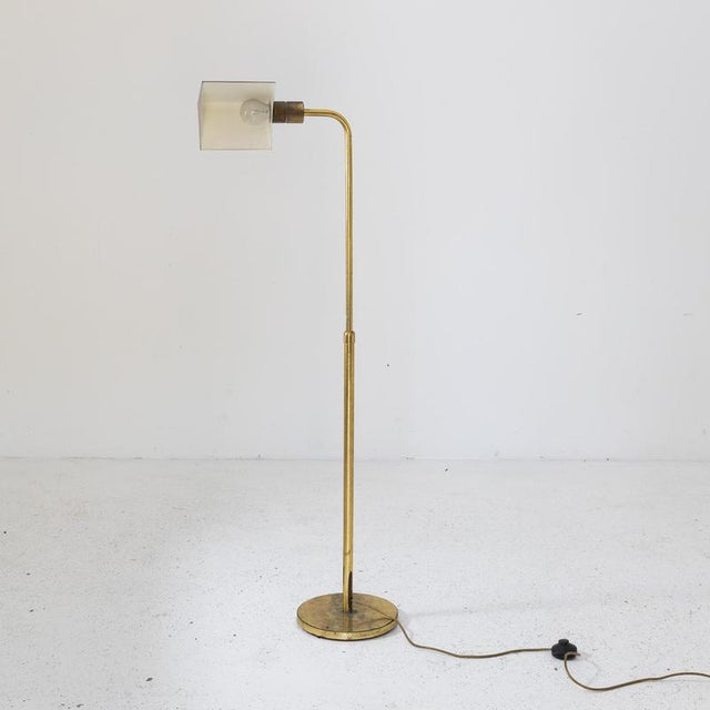 Adjustable Brass Floor Lamp, 1980s For Sale - Image 3 of 6