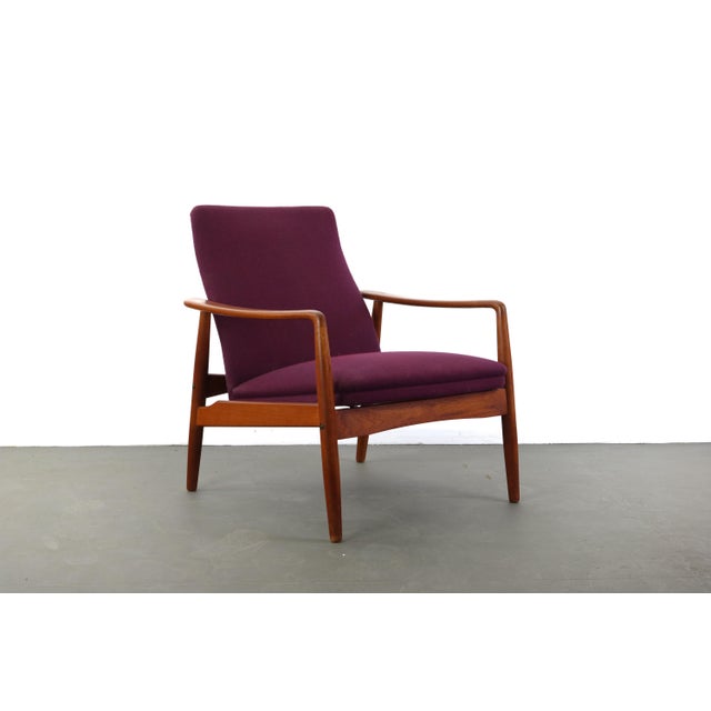 Danish Modern Her Lounge Chairs w/ an Ottoman by Soren J. Ladefoged, ca. late 1950s, Denmark For Sale - Image 4 of 10