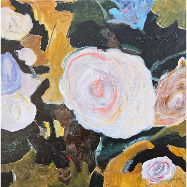 "Circles of Life" is an abstract botanical painting that brings the beauty of a dream garden into your space. The artist's...