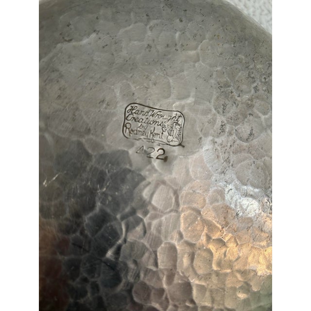 1950’s Rodney Kent Hammered Aluminum Tulip Bowl For Sale In New Orleans - Image 6 of 7