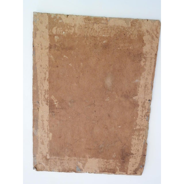 Paper Early 20th Century Desert Yucca Landscape Painting For Sale - Image 7 of 7